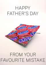 condom pin Father's Day Card 38565 created by NaughtyLittleThings