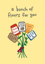 bunch flour Thank You Card 14868 created by 10isha.design