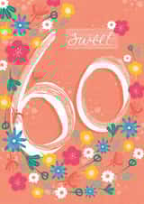 60 sixty Birthday Card 14850 created by Dinky Rouge