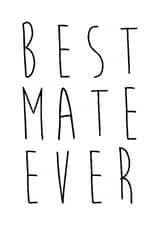 best mate Love & Friendship Card 16252 created by Kersti & Gem