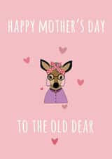 cheeky animal Mothers Day Card 40598 created by Kersti & Gem