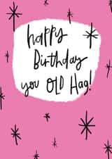 old hag Birthday Card 6332 created by Diffydolls