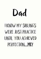 know siblings Father's Day Card 8419 created by Hoobynoo