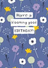 flowers blooming Birthday Card 14852 created by Dinky Rouge
