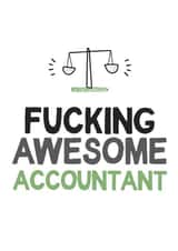 accountant fucking New Job Card 16754 created by TeHe Gifts