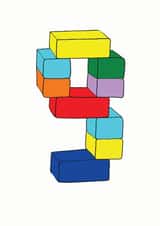 nine blocks Birthday Card 7040 created by A Ray of Sunshine Cards