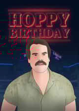 jim hopper stranger things Birthday Card 10097 created by Hey Huns It's Nicole