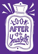 Hot Water Bottle get well soon card created by Woah there Pickle