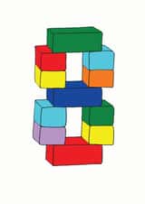 8th eight Birthday Card 7042 created by A Ray of Sunshine Cards