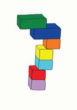 7 seven Birthday Card 7043 created by A Ray of Sunshine Cards