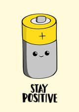 Stay Positive Thinking Of You Card created by Tori's Little Bubble