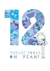 12th 12 Birthday Card 2044 created by Pink Pig