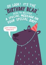 birthday bear Birthday Card 41554 created by Matt Joyce