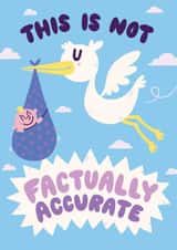 Funny illustrated new baby card created by Matt Joyce