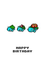 bulbasaur ivysaur Birthday Card 11686 created by Rishi