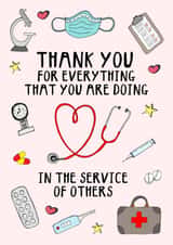 medical staff Thank You Card 9479 created by Hello Hatty