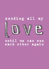 Pink Sending Lockdown Love Card created by Becka Griffin