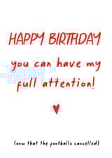 full attention Birthday Card 41664 created by SnailMail
