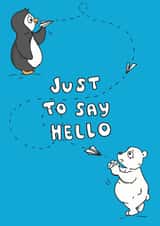 cute animal Thinking of you Card 11658 created by Kat Willott