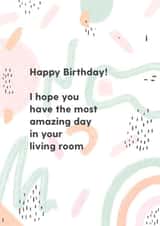 Quarantine birthday card created by Charly Clements