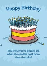 Cake Candles Birthday Card 23330 created by Benjamin Anthonisz