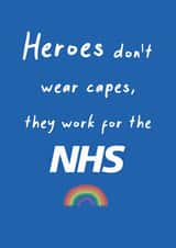 NHS typography Thank You Card 17048 created by SnailMail