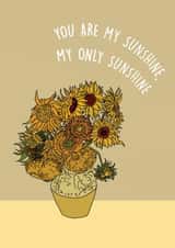 sunflowers sunshine Just because Card 17139 created by Corah  Norton