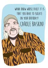 Tiger King Birthday Isolation created by I Made A Card