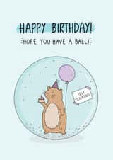 hamster hope Birthday Card 40545 created by Inky in the Wild