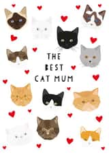 Cute Best Cat Mum card created by Heather Alstead Design LTD