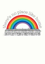 There's No Place Like Home Rainbow Card created by Becka Griffin