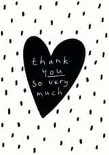 very much Thank You Card 17161 created by KIO Cards