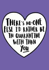 quarantine noone Love & Friendship Card 41823 created by KIO Cards