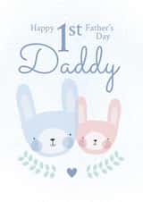 Daddy and Daughter First Father's Day Card created by Juniper and Rose Studio