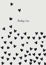 sending love hearts Thinking of you Card 13787 created by LAURA TRUBY DESIGNS