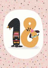 dog daschund Birthday Card 10262 created by Forever Funny