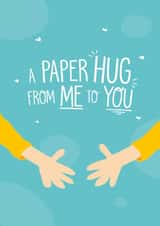 paper hug Thinking of you Card 10907 created by Wild Card