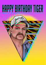 joe exotic tiger king Birthday Card 33039 created by Tanya Buxton
