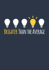 Bright Lightbulb Exam Pass Card created by Simon