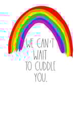 We can't wait to cuddle you card created by Parsy Designs
