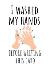 washed hands Birthday Card 37431 created by PopDogShop