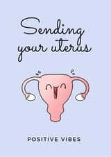 uterus ivf Good Luck Card 17199 created by The Wish Gifts