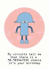 circuits robot Birthday Card 17198 created by AntlerArts