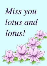 miss you i miss you Card 40848 created by Petals & Puns