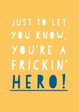 keyworker hero Thank You Card 9867 created by Heather Alstead Design LTD