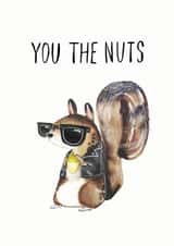 squirrel adult Thank You Card 15564 created by JOLLY AWESOME
