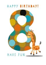 8 8th Birthday Card 2069 created by Pink Pig