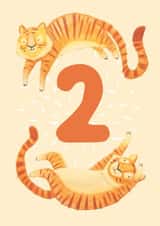 tiger party Birthday Card 16930 created by The Grey Earl