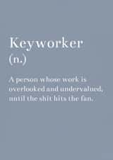 keyworker overlooked Thank You Card 8363 created by Love Lila Photography