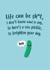 Here's a pickle to brighten your day created by Charli Tait Creative